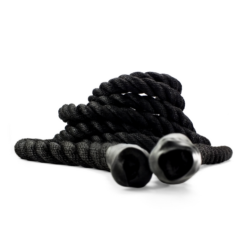 Olympic Poly Dacron Battle Rope - 1.5” Diameter 35’ / 45’ / 55’ Feet - Full Body Workout, Home Gym, Strength Training, Crossfit Training